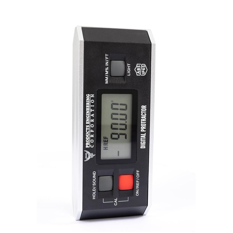 PEC TOOLS Digital Inclinometer, 360° Protractor Angle Finder Level, Magnetic V-Groove Base Protractor with Large Backlit LCD Display, High-Precision Meter Tool for Machining, Woodworking & Construction - Image 4
